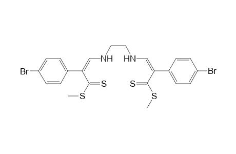 {[3'-Methylthio)-5-(4'-bromophenyl)-3'-thioxoprop-1'-enyl]amino}-ethane
