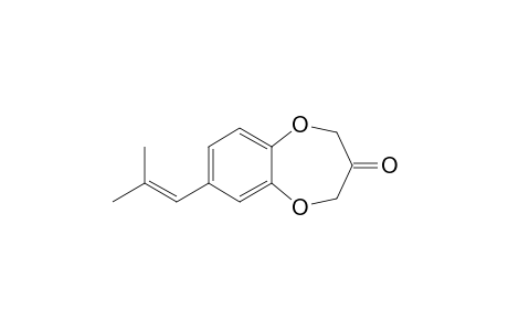 (1'E)-7-(2'-Methylprop-1'-enyl)-2H-benzo[b][1,4]dioxepin-3(4H)-one