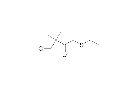 4-chloro-1-(ethylthio)-3,3-dimethyl-butan-2-one