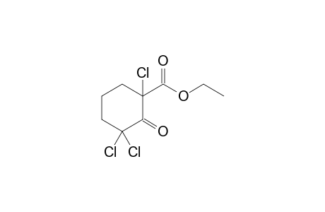 1,3,3-trichloro-2-keto-cyclohexane-1-carboxylic acid ethyl ester