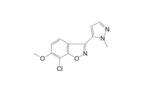 7-chloro-6-methoxy-3-(2-methylpyrazol-3-yl)indoxazene