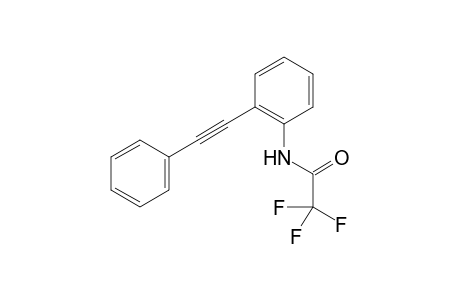 2,2,2-tris(fluoranyl)-N-[2-(2-phenylethynyl)phenyl]ethanamide