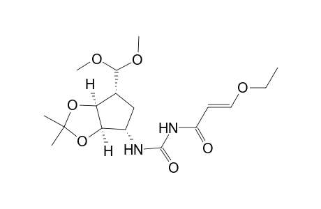 2-Propenamide, N-[[[6-(dimethoxymethyl)tetrahydro-2,2-dimethyl-4H-cyclopenta-1,3-dioxol-4-yl]amino]carbonyl]-3-ethoxy-, [3a.alpha.,4.alpha.(E),6.alpha.,6a.alpha.]-(.+-.)-