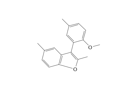 BENZOFURAN, 2,5-DIMETHYL-3-/6- METHOXY-M-TOLYL/-,