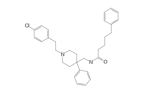 N-[1-[2-(4-Chlorophenyl)-ethyl]-4-phenylpiperidin-4-yl-methyl]-5-phenylvaleramide