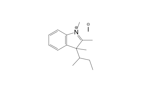 1,2,3-Trimethyl-3-(1'-methylpropyl)indoleninium iodide