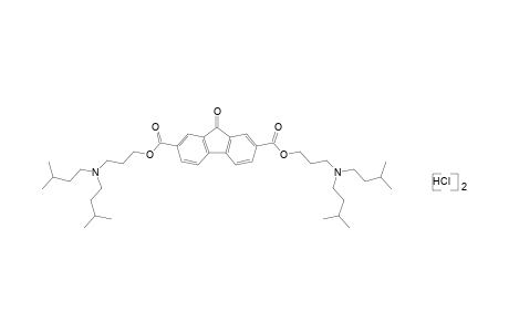 9-Oxofluorene-2,7-dicarboxylic acid, bis[3-diisopentylamino)propyl]ester, dihydrochloride