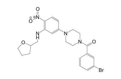 5-[4-(3-bromobenzoyl)-1-piperazinyl]-2-nitro-N-(tetrahydro-2-furanylmethyl)aniline