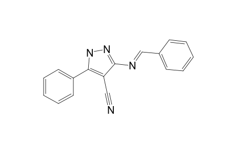 3-(Benzylideneamino)-5-phenyl-1H-pyrazole-4-carbonitrile