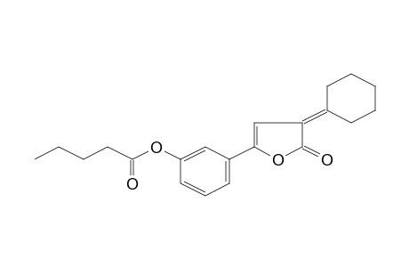 2H-Furan-2-one, 3-cyclohexylidene-5-(3-pentanoyloxyphenyl)-