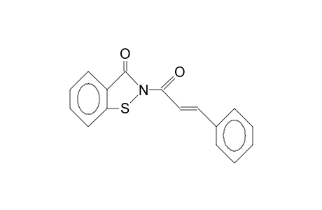 2-[(E)-3-phenylacryloyl]-1,2-benzothiazol-3-one