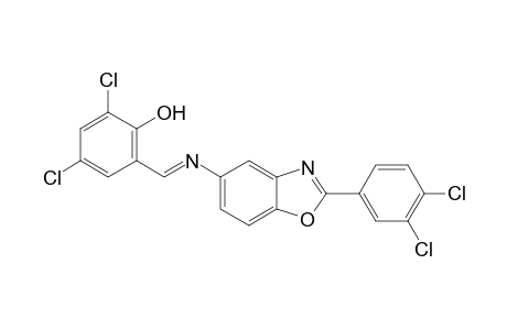 2,4-Dichloro-6-((Z)-([2-(3,4-dichlorophenyl)-1,3-benzoxazol-5-yl]imino)methyl)phenol