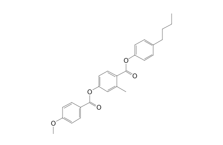 4,2-cresotic acid, p-butylphenyl ester, p-anisate