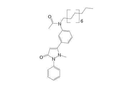 N-hexadecyl-3'-(2-methyl-5-oxo-1-phenyl-3-pyrazolin-3-yl)acetanilide