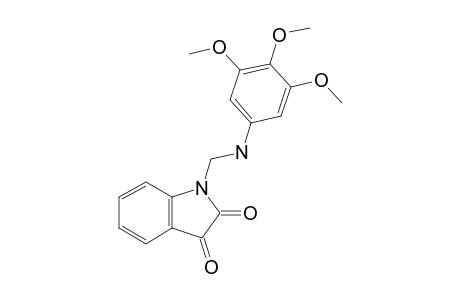 1-[(3,4,5-trimethoxyanilino)methyl]indole-2,3-dione