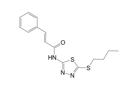 (2E)-N-[5-(butylsulfanyl)-1,3,4-thiadiazol-2-yl]-3-phenyl-2-propenamide