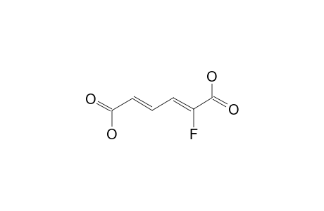 2,4-Hexadienedioic acid, 2-fluoro-