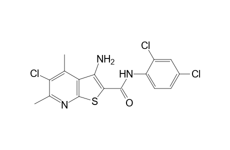 3-Amino-5-chloro-N-(2,4-dichlorophenyl)-4,6-dimethyl-2-thieno[2,3-b]pyridinecarboxamide