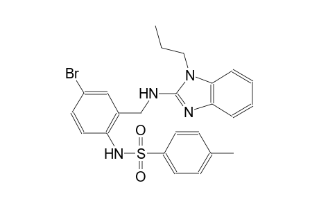 N-(4-bromo-2-{[(1-propyl-1H-benzimidazol-2-yl)amino]methyl}phenyl)-4-methylbenzenesulfonamide