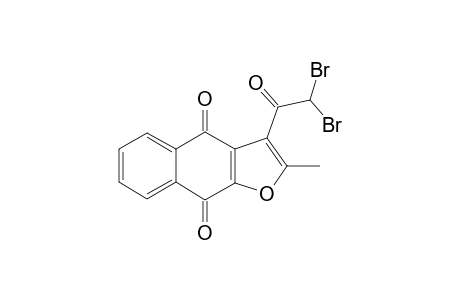 3-(dibromoacetyl)-2-methylnaphtho[2,3-b]furan-4,9-dione