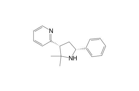 2-[(3R,5R)-2,2-dimethyl-5-phenyl-3-pyrrolidinyl]pyridine