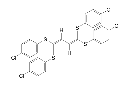1,1,4,4-tetrakis[(p-chlorophenyl)thio]-1,3-butadiene