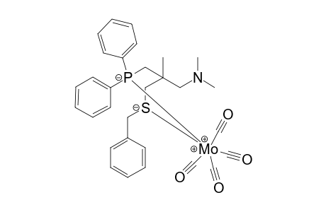 { .eta(2).-P, S-[2-( Diphenylphosphanylmethyl)-2-( benzylsulfanylmethyl)-N, N-dimethylpropanamine ] tetracarbonyl molybdenium ( 0)