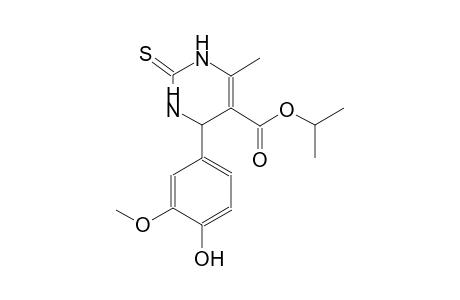 5-pyrimidinecarboxylic acid, 1,2,3,4-tetrahydro-4-(4-hydroxy-3-methoxyphenyl)-6-methyl-2-thioxo-, 1-methylethyl ester