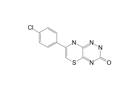 7-(4'-CHLOROPHENYL)-8H-[1,4]-THIAZINO-[2,3-E]-1,2,4-TRIAZIN-3-(2H)-ONE