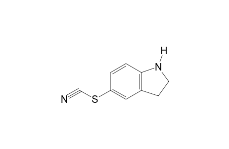 Thiocyanic acid, 5-indolinyl ester