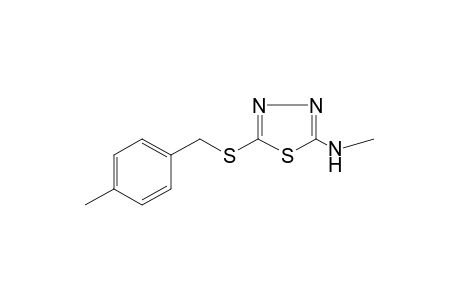 2-(methylamino)-5-[(p-methylbenzyl)thio]-1,3,4-thiadiazole