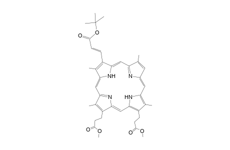 Dimethyl 3,3'-[3-{2"-(t-butoxycarbonyl)vinyl}-2,7,12,18-tetramethylporphyrin-13,17-diyl]-21H,23H-dipropionate