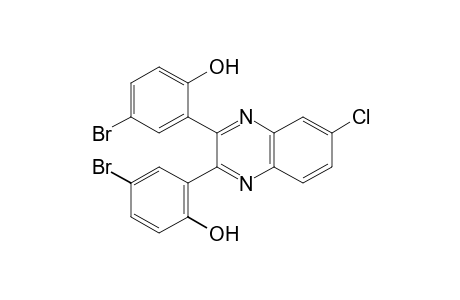 2,2'-(6-chloro-2,3-quinoxalinediyl)bis[4-bromophenol]