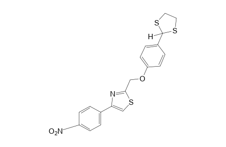 2-{[p-(1,3-Dithiolan-2-yl)phenoxy]methyl}-4-(p-nitrophenyl)thiazole