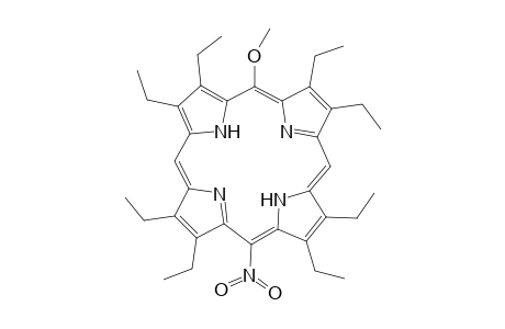 21H,23H-Porphine, 2,3,7,8,12,13,17,18-octaethyl-5-methoxy-15-nitro-