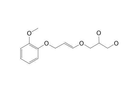 Dehydration product of 1-methoxy-2-{3'-(2'',3''-dihydroxypropoxy)-2'-hydroxy}propoxybenzene