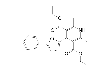 3,5-Pyridinedicarboxylic acid, 1,4-dihydro-2,6-dimethyl-4-(5-phenyl-2-furanyl)-, diethyl ester