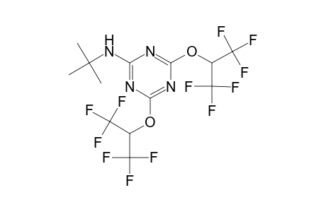 N-tert-butyl-4,6-bis(1,1,1,3,3,3-hexafluoropropan-2-yloxy)-1,3,5-triazin-2-amine