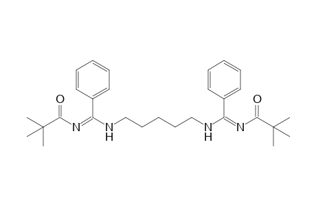 N-[(5-{[(2,2-Dimethylpropionylimino)phenylmethyl]amino}pentylamino)phenylmethylidene]-2,2-dimethylpropionamide