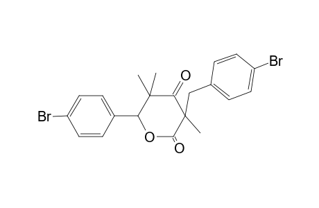 3-(4-bromobenzyl)-6-(4-bromophenyl)-3,5,5-trimethyldihydro-2H-pyran-2,4(3H)-dione