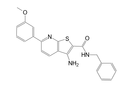 3-amino-N-benzyl-6-(3-methoxyphenyl)thieno[2,3-b]pyridine-2-carboxamide