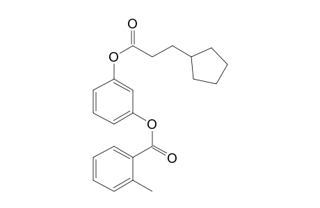 1,3-Benzenediol, o-(2-methylbenzoyl)-o'-(3-cyclopentylpropionyl)-