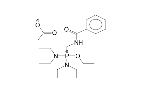 TETRAETHYLDIAMIDOETHYL-(N-BENZAMINOMETHYL)PHOSPHONIUM ACETATE