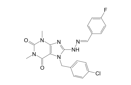 4-fluorobenzaldehyde [7-(4-chlorobenzyl)-1,3-dimethyl-2,6-dioxo-2,3,6,7-tetrahydro-1H-purin-8-yl]hydrazone