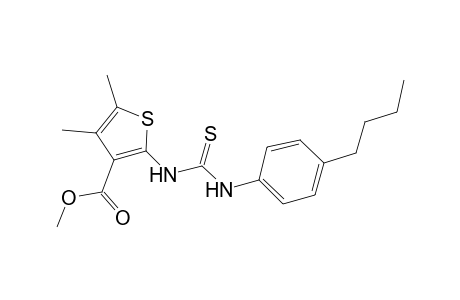 Methyl 2-{[(4-butylanilino)carbothioyl]amino}-4,5-dimethyl-3-thiophenecarboxylate