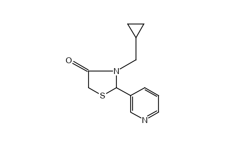 3-(cyclopropylmethyl)-2-(3-pyridyl)-4-thiazolidinone