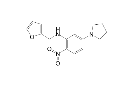 N-(2-Furylmethyl)-2-nitro-5-(1-pyrrolidinyl)aniline