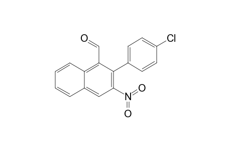 3-Nitro-2-(4-chlorophenyl)-naphthalene-1-carbaldehyde