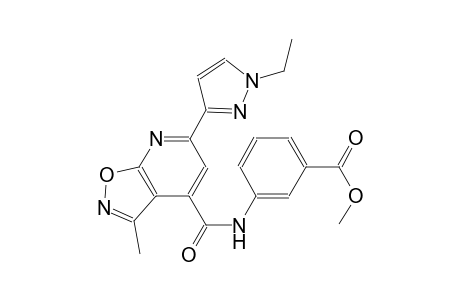 benzoic acid, 3-[[[6-(1-ethyl-1H-pyrazol-3-yl)-3-methylisoxazolo[5,4-b]pyridin-4-yl]carbonyl]amino]-, methyl ester