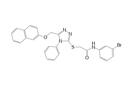 N-(3-bromophenyl)-2-({5-[(2-naphthyloxy)methyl]-4-phenyl-4H-1,2,4-triazol-3-yl}sulfanyl)acetamide